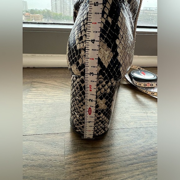 Marc Fisher Python Block Heel Booties - Picture 7 of 16